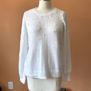 NWT LOFT PEARL SWEATER